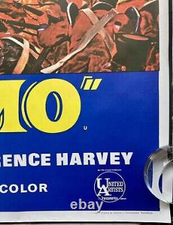 The Alamo Original Quad Movie Cinema Poster Richard Widmark John Wayne Early RR