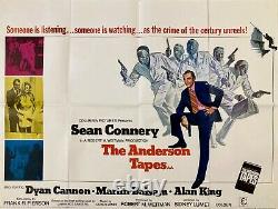 The Anderson Tapes Original 1971 Movie Quad Poster Sean Connery Dyan Cannon