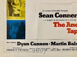 The Anderson Tapes Original 1971 Movie Quad Poster Sean Connery Dyan Cannon