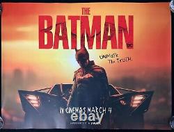 The Batman Original Quad Movie Poster Teaser Colin Farrell Robert Pattinson 2022