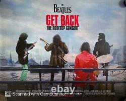 The Beatles Get Back Rooftop Concert Quad Cinema Movie Poster. (30x40) Genuine