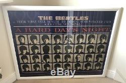 The Beatles Original UK Quad Poster For The Film A Hard Days night