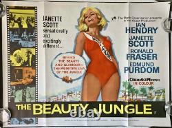 The Beauty Jungle ORIGINAL Quad Film Cinema Poster Val Guest Janete Scott 1964