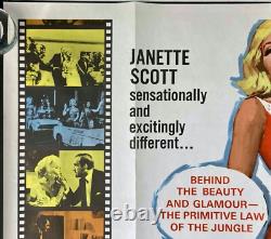The Beauty Jungle ORIGINAL Quad Film Cinema Poster Val Guest Janete Scott 1964