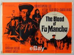 The Blood of Fu Manchu original release British Quad movie poster