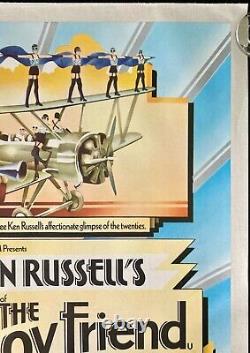 The Boy Friend Original Quad Movie Poster LINEN BACKED Twiggy Ken Russell 1971