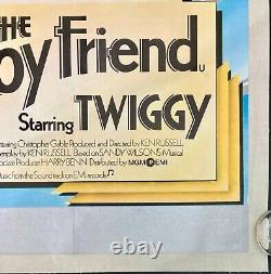 The Boy Friend Original Quad Movie Poster LINEN BACKED Twiggy Ken Russell 1971