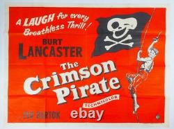 The Crimson Pirate 1952 `original Uk Quad Film Poster Burt Lancaster