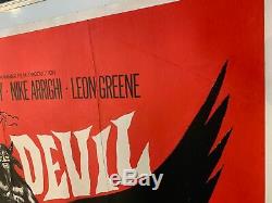 The Devil Rides Out UK Quad LINEN BACKED (RR 1970'S) Original Film Poster