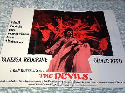 The Devils Ken Russell Quad Vintage Original Film Poster 1971