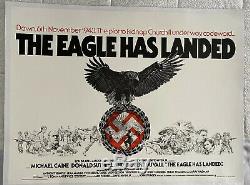 The Eagle Has Landed UK British Quad LINEN BACKED Film Poster (1977) Caine