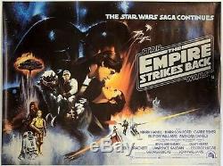 The Empire Strikes Back Movie Poster, Original Roger Kastel Art. Type A Uk Quad