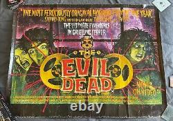 The Evil Dead 1981 Original Uk Quad Poster Graham Humphreys' Masterpiece