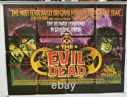 The Evil Dead Original UK British Quad Film Poster (1982) Graham Humphreys