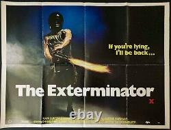 The Exterminator Original Quad Movie Poster Robert Ginty 1980