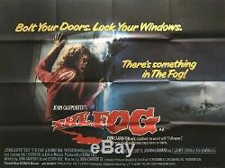 The Fog Original 1980 Movie Quad Poster John Carpenter Jamie Lee Curtis