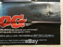 The Fog Original 1980 Movie Quad Poster John Carpenter Jamie Lee Curtis