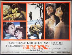 The Fox ORIGINAL Quad Film Poster Sandy Dennis Anne Heywood Mark Rydell 1967