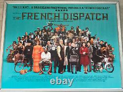 The French Dispatch 2021 ORIGINAL UK QUAD CINEMA POSTER Wes Anderson Sgt Peppers