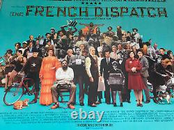 The French Dispatch 2021 ORIGINAL UK QUAD CINEMA POSTER Wes Anderson Sgt Peppers