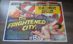 The Frightened City 1961 British Uk Original Quad Film Poster Sean Connery