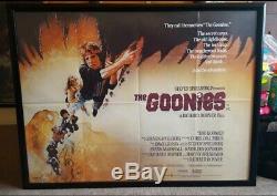 The GOONIES original UK cinema Quad Movie poster 1980s