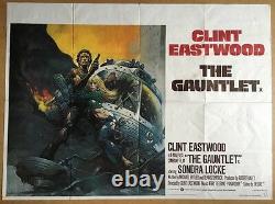 The Gauntlet -Original British Quad Cinema Movie Poster Clint Eastwood -1977