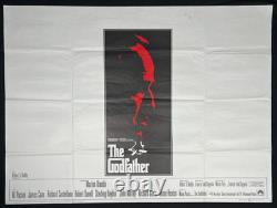 The Godfather (1972) Marlon Brando Original UK Quad Poster Al Pacino Coppola