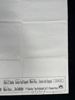 The Godfather (1972) Marlon Brando Original UK Quad Poster Al Pacino Coppola