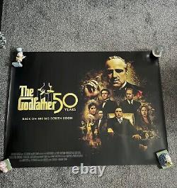 The Godfather 50th Anniversary Rare UK Cinema Quad Poster
