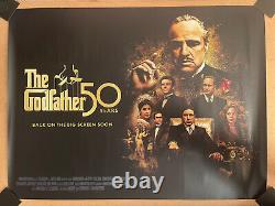 The Godfather 50th Anniversary UK Cinema Quad Poster -2022