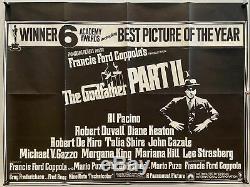 The Godfather Part II UK British Quad (1975) Original Film Poster