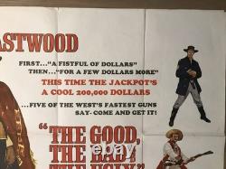 The Good, The Bad, The Ugly (1966), Original British Quad Movie Poster