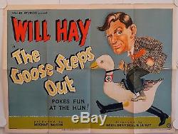 The Goose Steps Out Original Uk Quad Film Poster 1942 Ealing Studios