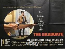 The Graduate 1967 Original UK Movie Quad Poster Dustin Hoffman Anne Bancroft