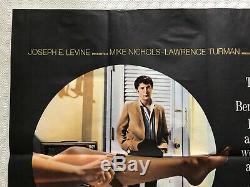 The Graduate 1967 Original UK Movie Quad Poster Dustin Hoffman Anne Bancroft