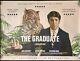 The Graduate Original Quad Movie Poster Bfi 50 Anniversary Rr Dustin Hoffman