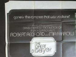 The Great Gatsby Original 1974 Uk Quad Movie Poster Robert Redford Mia Farrow