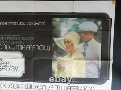 The Great Gatsby Original 1974 Uk Quad Movie Poster Robert Redford Mia Farrow