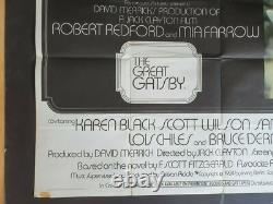 The Great Gatsby Original 1974 Uk Quad Movie Poster Robert Redford Mia Farrow