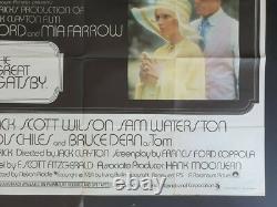 The Great Gatsby Original 1974 Uk Quad Movie Poster Robert Redford Mia Farrow