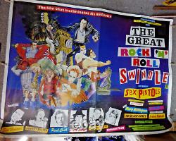 The Great Rock'n' Roll Swindle 1979 UK Quad Movie Poster Virgin Films