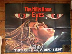 The Hills have eyes original UK Quad 1977 film poster chantrell