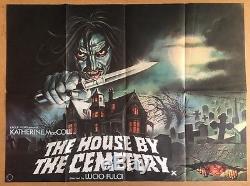 The House By The Cemetery Original British U. K. Quad Cinema Movie Poster