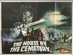 The House By The Cemetery Original UK Quad Film Poster (1981) Lucio Fulci Rare