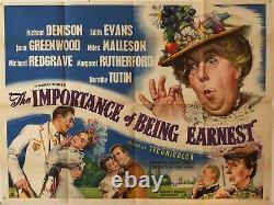 The Importance Of Being Ernest Original Uk Quad Film Poster 1953