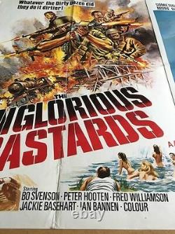 The Inglorious Bastards & Barracuda -Original British Quad Cinema Movie Poster