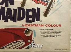 The Iron Maiden 1963 Original Movie Quad Poster Renato Fratini Art Michael Craig