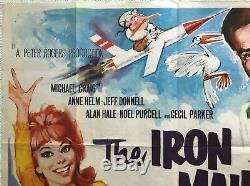 The Iron Maiden 1963 Original Movie Quad Poster Renato Fratini Art Michael Craig