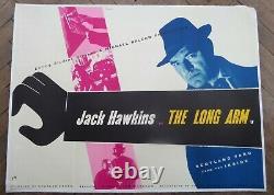 The Long Arm (1956) UK Quad Cinema Poster Ealing Film Studios Classic Crime